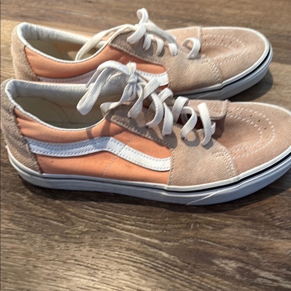 Vans Peach and White Sneakers - Picture 2 of 6